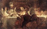 REMBRANDT Harmenszoon van Rijn The Conspiration of the Bataves oil painting reproduction